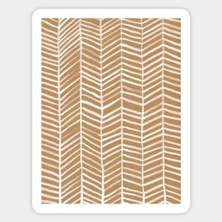 Herringbone Kraft Sticker